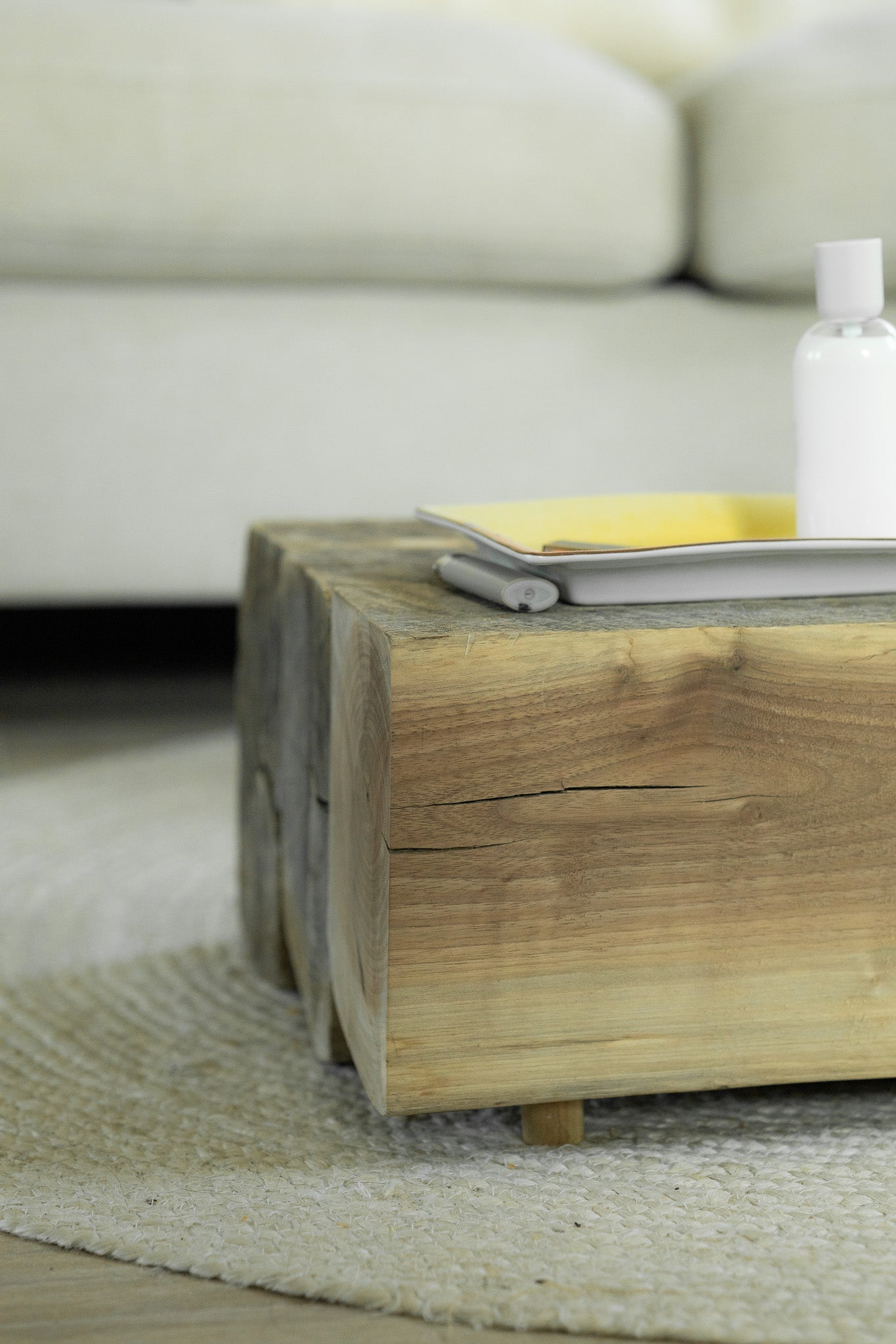 70's reclaimed barnwood coffee table