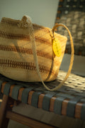 vintage woven tote